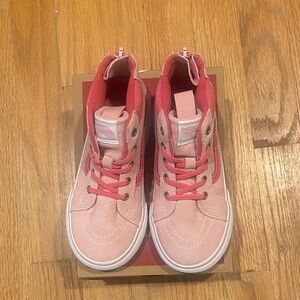 Vans Pink High Top Sneakers size 10 NWT
